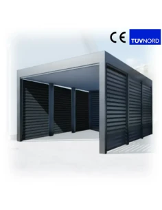 Carport Stahl Modern Garagen 3x6 m Wande 6+1