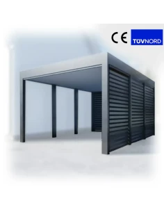Carport Stahl Modern Garagen 3x6m Wande 3+1