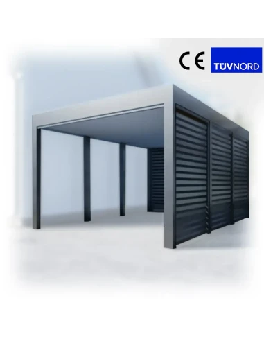 Carport Stahl Modern Garagen 3x6m Wande 3+1