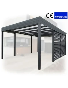 Carport Stahl Modern Garagen 3x6 m Wande 2+0