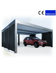 Carport Stahl Modern Garagen 6x6m Wande 5+0