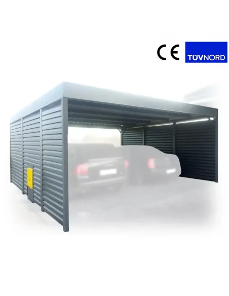 Carport Stahl Modern Garagen 6x6m Wande 6+0