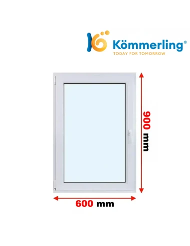Kunststofffenster PVC Fenster 60 x 90 cm DREH/KIPP Kömmerling 76 MD