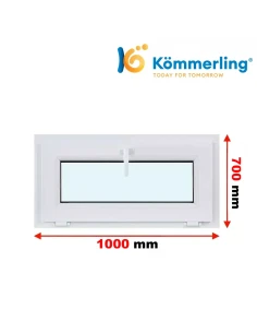 Kunststofffenster PVC Fenster 100 x 70 cm KIPP Kömmerling 76 MD