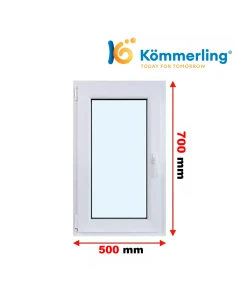 Kunststofffenster PVC Fenster 50 x 70 cm DREH-KIPP Kömmerling 88 MD