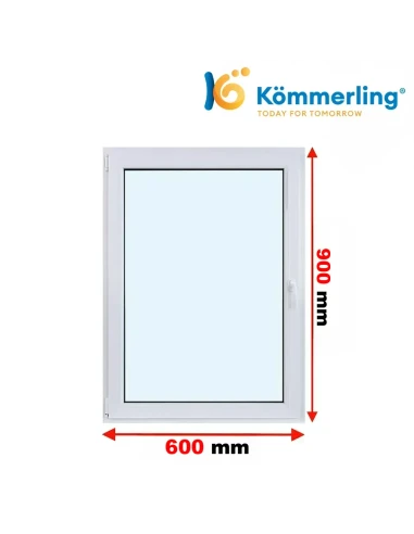 Kunststofffenster PVC Fenster 60 x 90 cm DREH-KIPP Kömmerling 88 MD