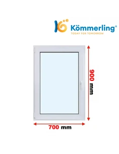 Kunststofffenster PVC Fenster 70 x 90 cm DREH-KIPP Kömmerling 88 MD