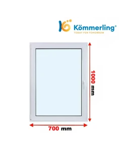 Kunststofffenster PVC Fenster 70 x 100 cm DREH-KIPP Kömmerling 88 MD