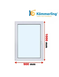 Kunststofffenster PVC Fenster 90 x 100 cm DREH-KIPP Kömmerling 88 MD