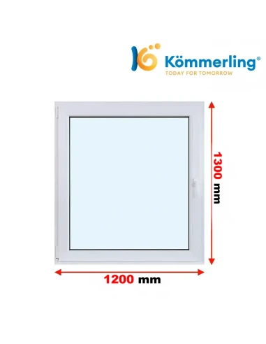 Kunststofffenster PVC Fenster 120 x 130 cm DREH-KIPP Kömmerling 88 MD