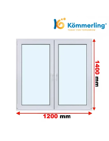 Kunststofffenster PVC Fenster 140 x 120 cm DREH-KIPP | DREH Kömmerling 88 MD