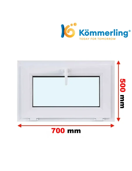 Kunststofffenster PVC Fenster 70 x 50 cm KIPP Kömmerling 88 MD