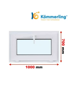 Kunststofffenster PVC Fenster 100 x 70 cm KIPP Kömmerling 88 MD