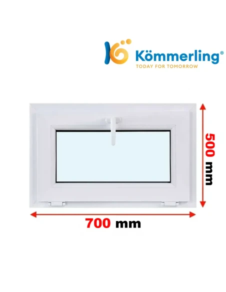 Kunststofffenster PVC Fenster 70 x 50 cm KIPP Kömmerling 76 MD