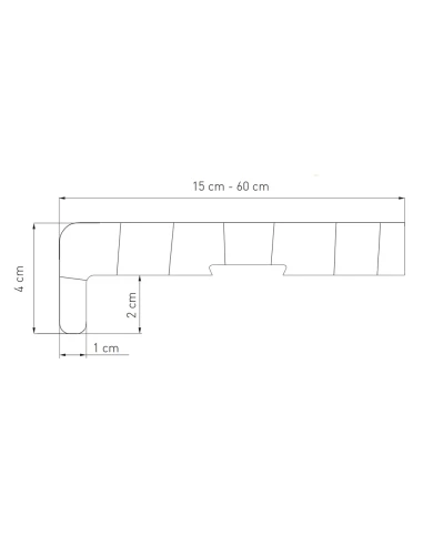 Kunststoff Fensterbank Innen - Schwarz Matt