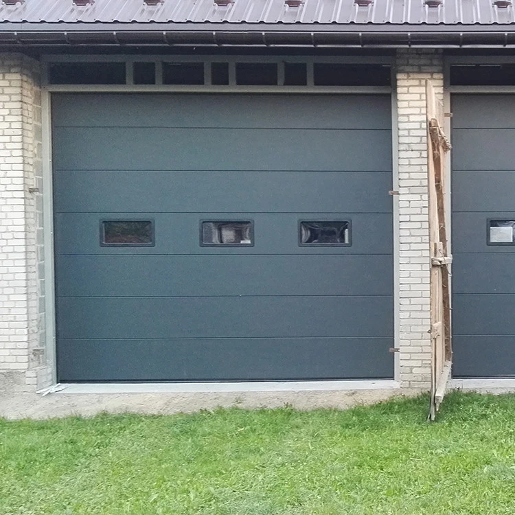 Sektional Garagentor 255 x 215 cm Brett Prägung Anthrazit RAL 7016