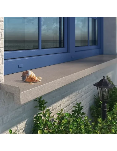 Stahl Fensterbank Außen - Weiß RAL 9016