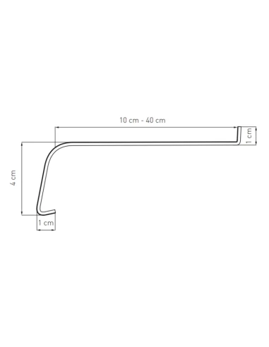 Stahl Fensterbank Softline Außen - Antik Kupfer