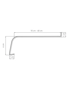 Stahl Fensterbank Softline Außen - Antik Stahl 2