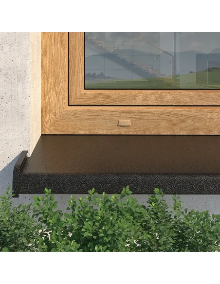 Stahl Fensterbank Softline Außen - Antik Stahl