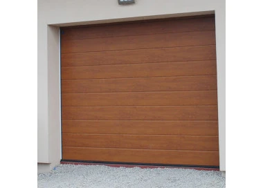 Sektional Garagentor 255 x 215 cm Brett Prägung Anthrazit RAL 7016