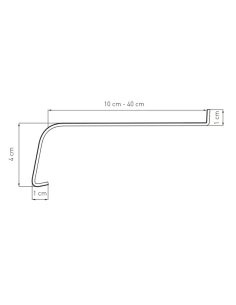Stahl Fensterbank Laminiert Softline Außen - Eiche Natur 2