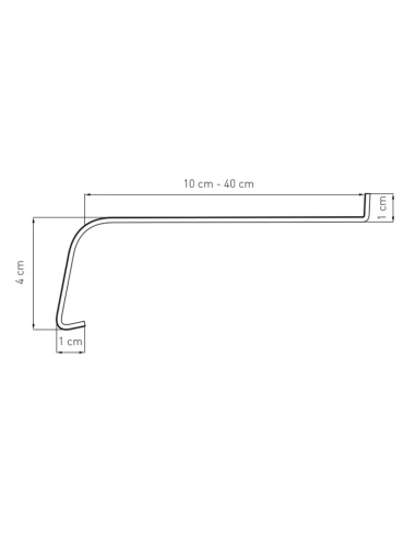 Stahl Fensterbank Laminiert Softline Außen - Eiche Natur