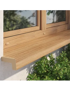 Stahl Fensterbank Lackiert Außen - Golden Eiche 2