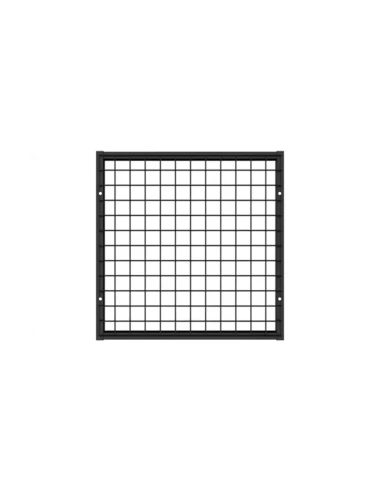 Deko Wandgitter Gitterwand Schwarz Metall - 50 x 50 cm