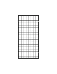 Deko Wandgitter Gitterwand Schwarz Metall - 50 x 102 cm