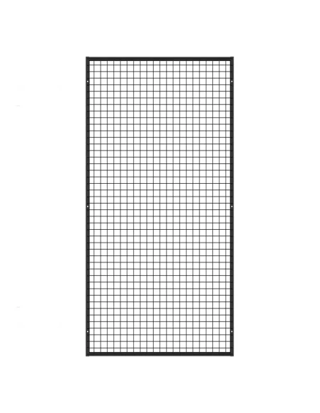 Deko Wandgitter Gitterwand Schwarz Metall - 90 x 182 cm