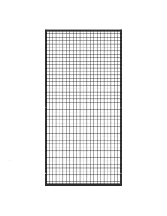 Deko Wandgitter Gitterwand Schwarz Metall - 90 x 290 cm