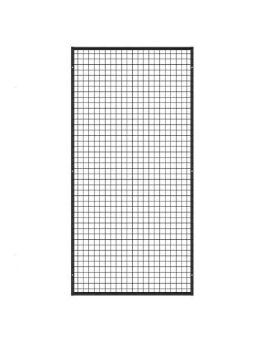 Deko Wandgitter Gitterwand Schwarz Metall - 90 x 290 cm