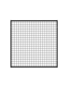 Deko Wandgitter Gitterwand Schwarz Metall - 102 x 102 cm