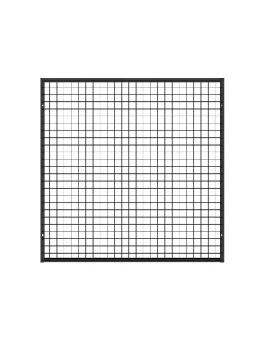 Deko Wandgitter Gitterwand Schwarz Metall - 102 x 102 cm