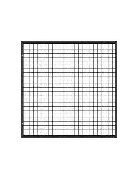 Deko Wandgitter Gitterwand Schwarz Metall - 102 x 102 cm