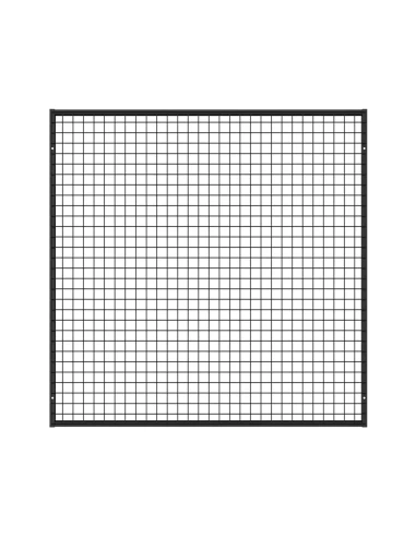 Deko Wandgitter Gitterwand Schwarz Metall - 122 x 122 cm