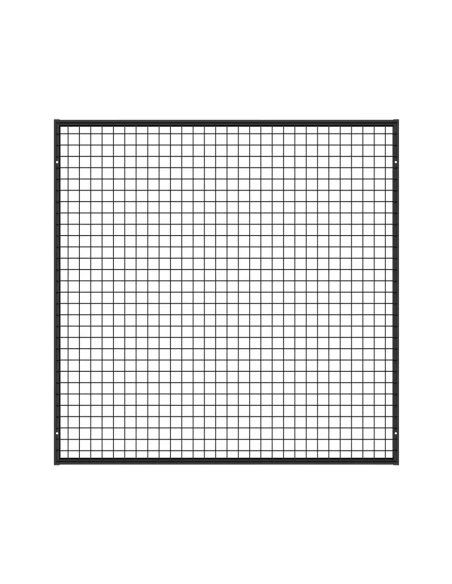 Deko Wandgitter Gitterwand Schwarz Metall - 122 x 122 cm
