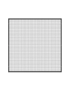 Deko Wandgitter Gitterwand Schwarz Metall - 150 x 150 cm