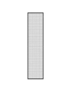 Deko Wandgitter Gitterwand Schwarz Metall - 58 x 242 cm