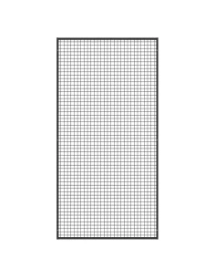 Deko Wandgitter Gitterwand Schwarz Metall - 122 x 242 cm