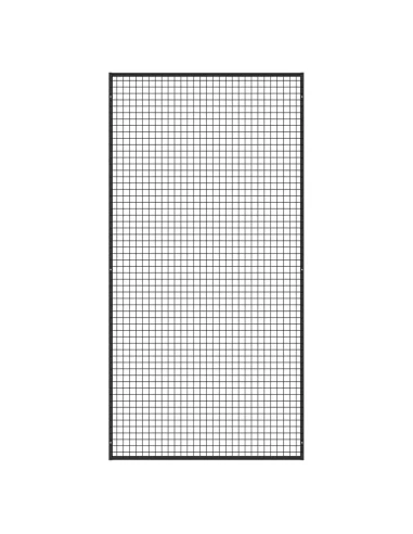 Deko Wandgitter Gitterwand Schwarz Metall - 122 x 242 cm