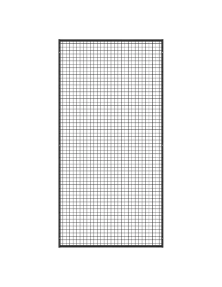 Deko Wandgitter Gitterwand Schwarz Metall - 122 x 242 cm