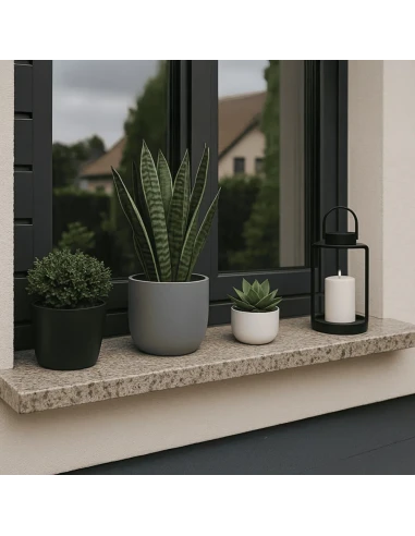 Granit Fensterbank Außen - Nero Impala