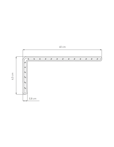 Fensterbank Verkleidung Kammerprofil Innen - Weiß