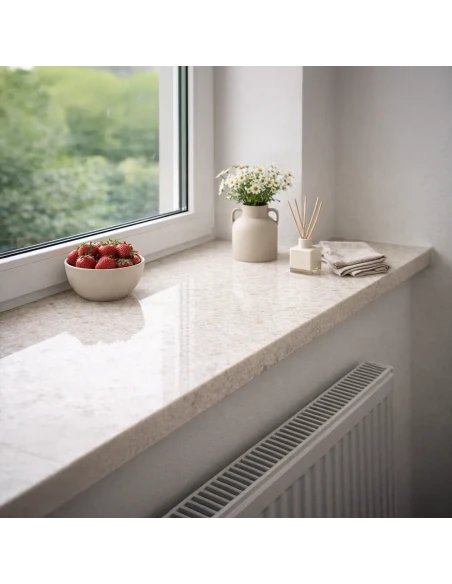 Agglo-Marmor Fensterbank Innen - Rosso Asiago