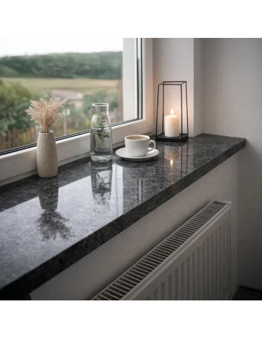 Agglo-Marmor Fensterbank Innen - White Pearl