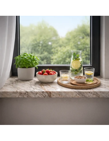 Quarzkomposit Fensterbank Innen - Gris Antracita