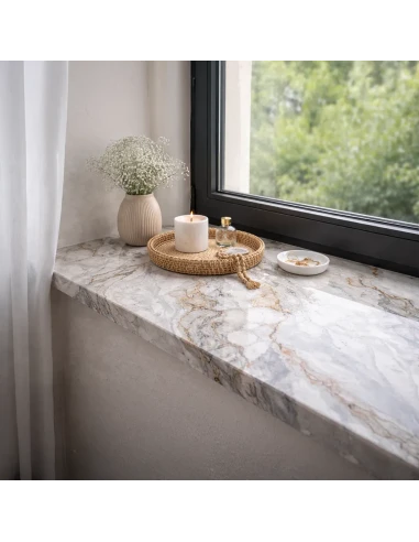 Quarzkomposit Fensterbank Innen - Gris Antracita