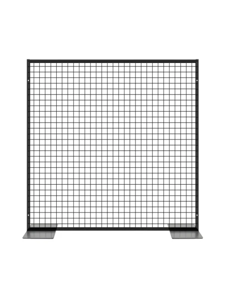 Deko Freistehend Gitterwand Schwarz Metall - 122 x 122 cm